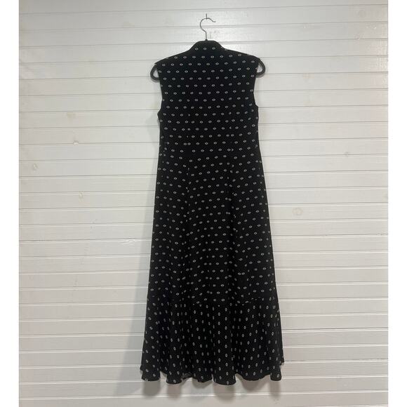 Veda 100% Silk Open Tie Front Duster Eye AOP Print Size Medium Goth Grunge Top - Picture 2 of 9